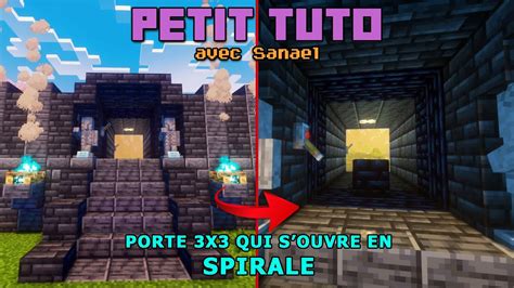 porte secrète minecraft|faire une porte 3x3.